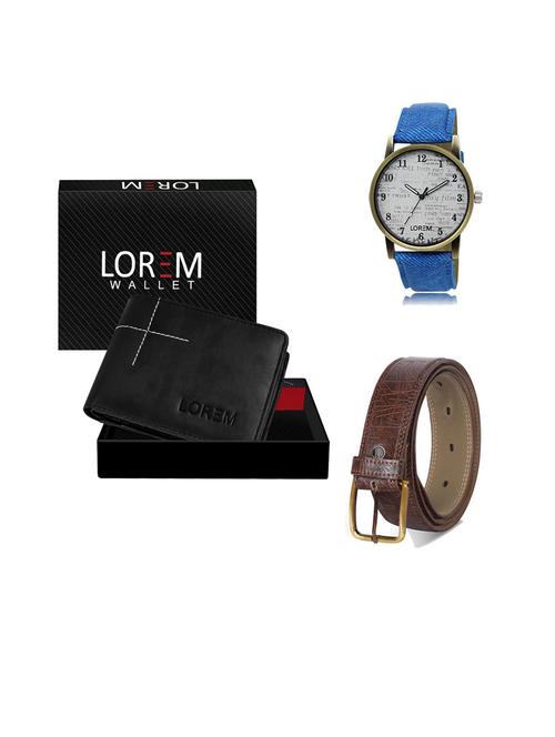 belt, wallet & watch gift combo - 19543772 - Very Small Image - 1