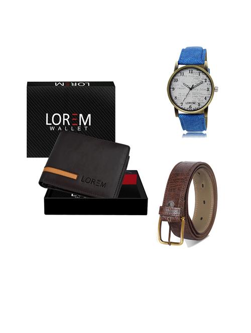 belt, wallet & watch gift combo - 19543790 - Very Small Image - 1