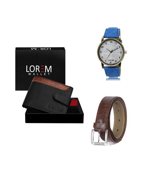 belt, wallet & watch gift combo - 19543801 - Very Small Image - 1