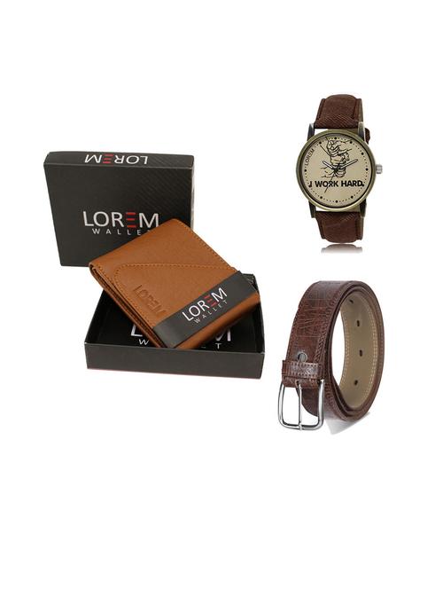 belt, wallet & watch gift combo - 19543815 - Very Small Image - 1