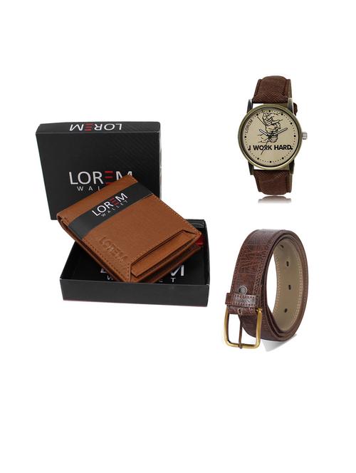 belt, wallet & watch gift combo - 19543826 - Very Small Image - 1