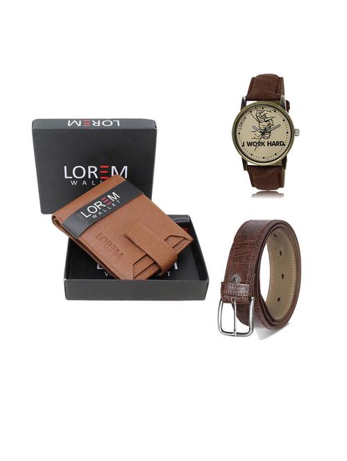 belt, wallet & watch gift combo - 19543863 - Very Small Image - 1