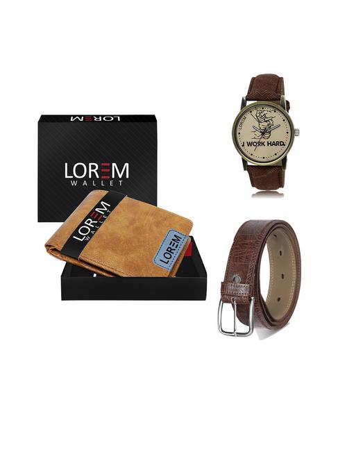 belt, wallet & watch gift combo - 19543869 - Very Small Image - 1