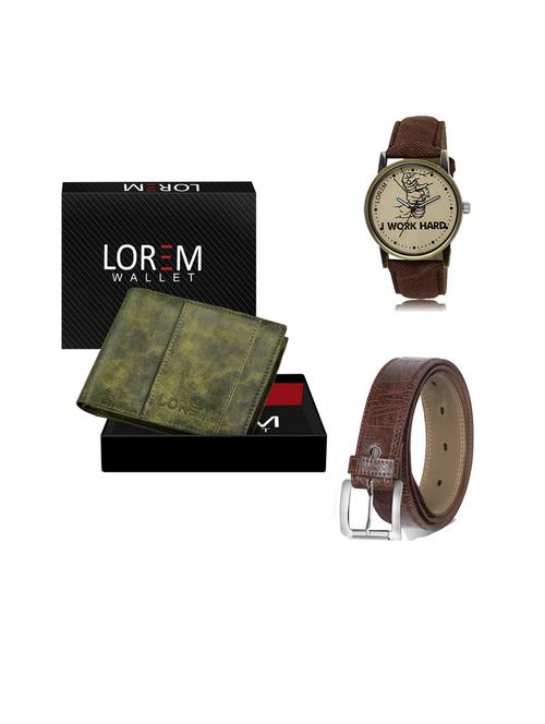 belt, wallet & watch gift combo - 19543909 - Very Small Image - 1