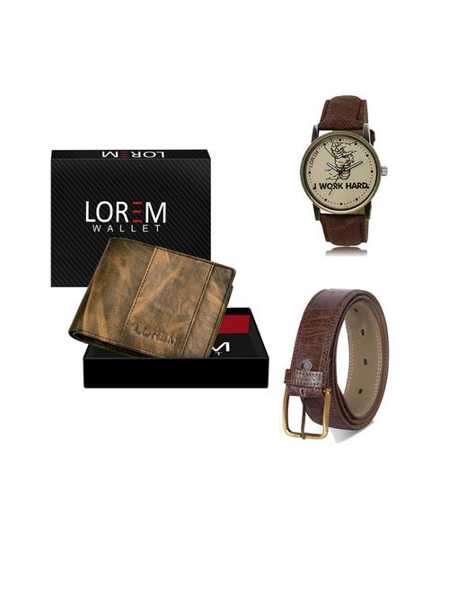 belt, wallet & watch gift combo - 19543922 - Very Small Image - 1