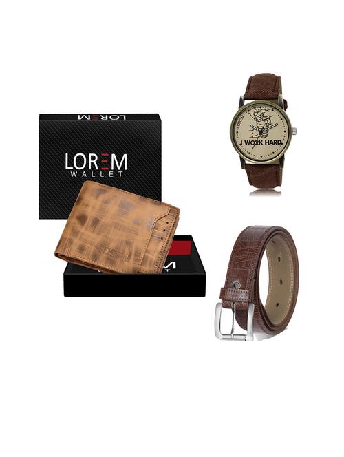 belt, wallet & watch gift combo - 19543927 - Very Small Image - 1
