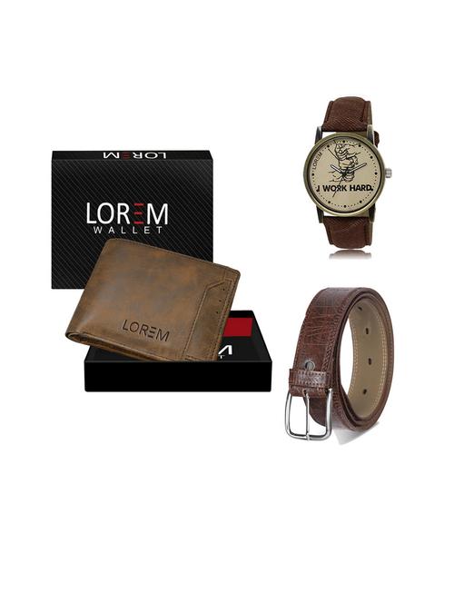 belt, wallet & watch gift combo - 19543947 - Very Small Image - 1