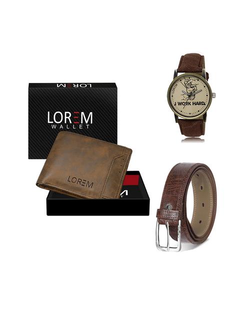 belt, wallet & watch gift combo - 19543948 - Very Small Image - 1