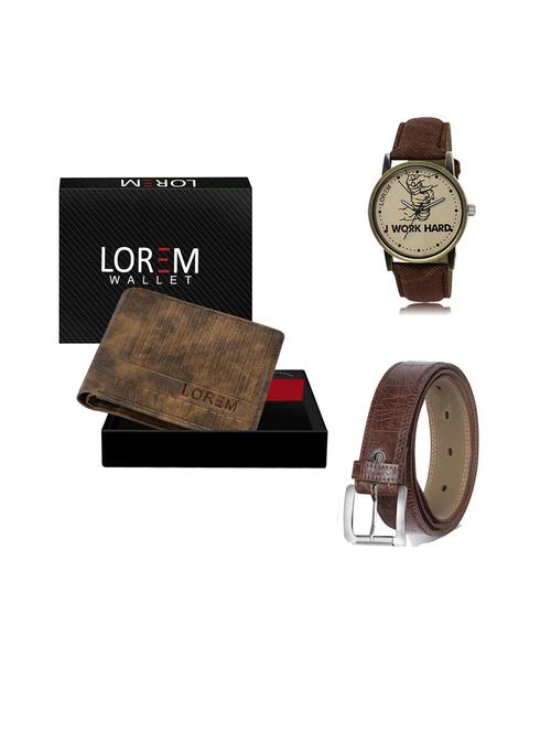 belt, wallet & watch gift combo - 19543969 - Very Small Image - 1