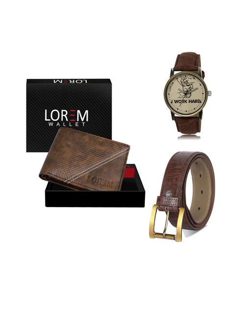 belt, wallet & watch gift combo - 19543992 - Very Small Image - 1