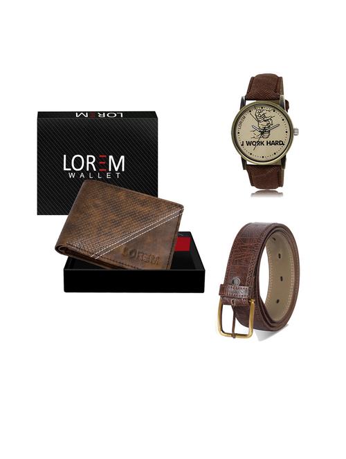 belt, wallet & watch gift combo - 19543994 - Very Small Image - 1