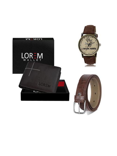 belt, wallet & watch gift combo - 19544049 - Very Small Image - 1