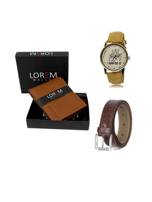 belt, wallet & watch gift combo - 19544089 - Very Small Image - 1