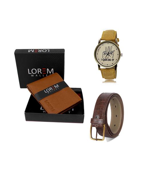 belt, wallet & watch gift combo - 19544090 - Very Small Image - 1