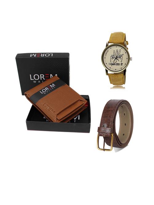 belt, wallet & watch gift combo - 19544096 - Very Small Image - 1
