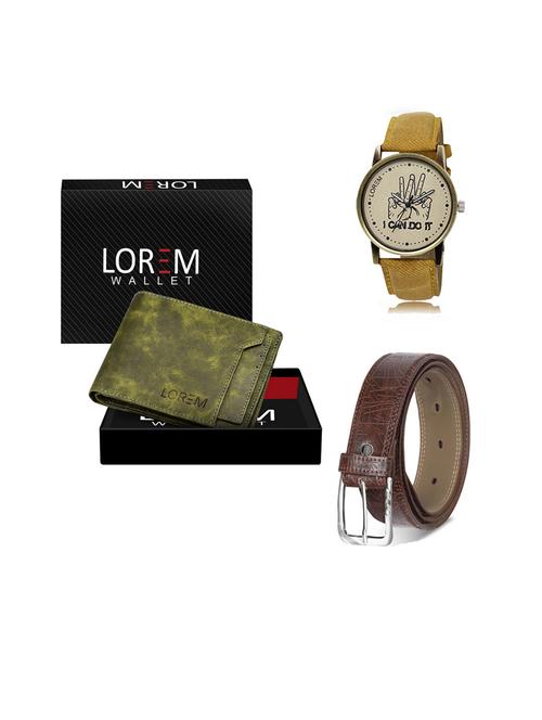belt, wallet & watch gift combo - 19544170 - Very Small Image - 1