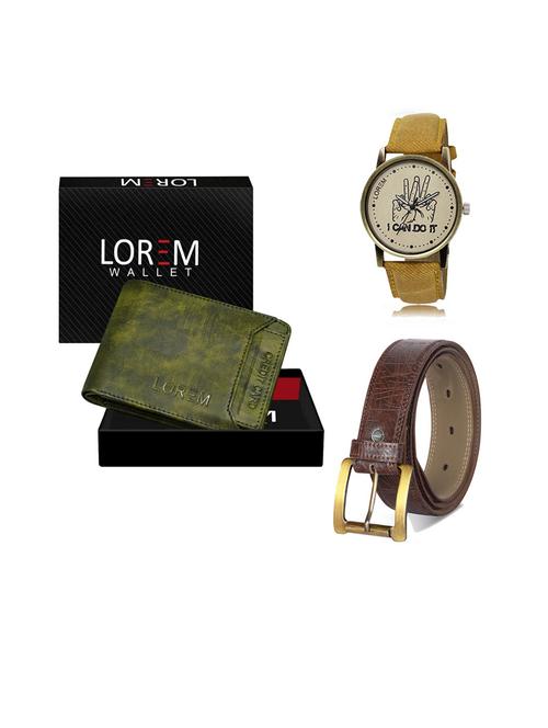 belt, wallet & watch gift combo - 19544232 - Very Small Image - 1
