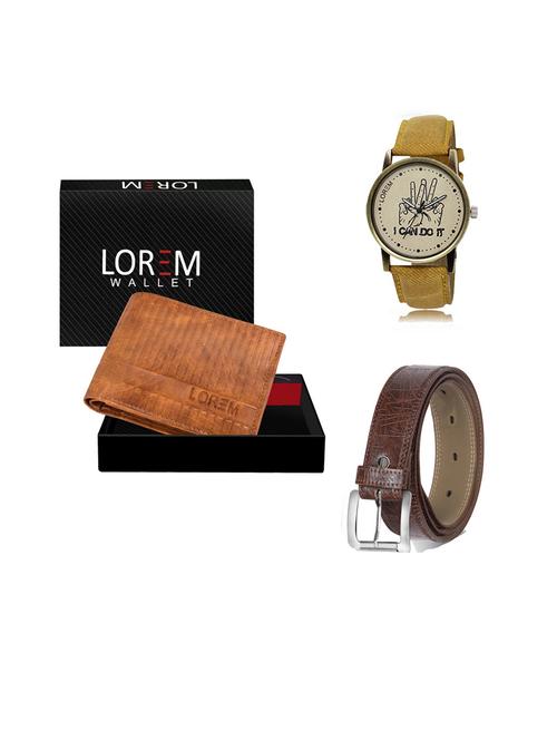 belt, wallet & watch gift combo - 19544245 - Very Small Image - 1