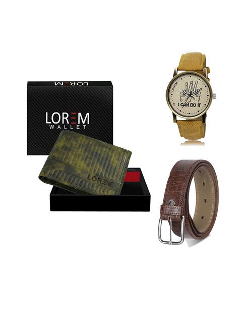 belt, wallet & watch gift combo - 19544253 - Very Small Image - 1