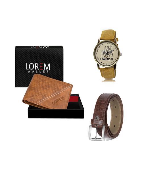 belt, wallet & watch gift combo - 19544269 - Very Small Image - 1