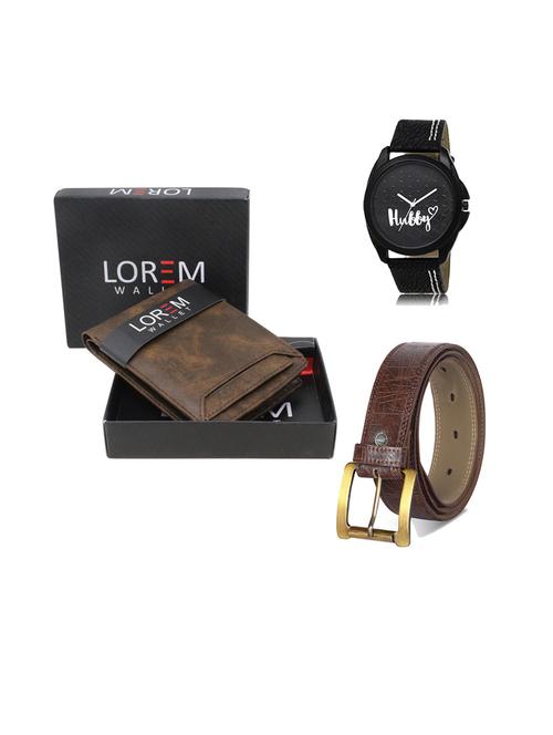 belt, wallet & watch gift combo - 19544370 - Very Small Image - 1