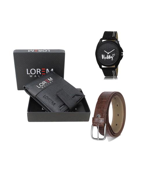belt, wallet & watch gift combo - 19544391 - Very Small Image - 1