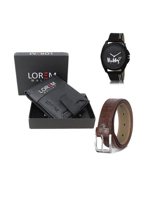 belt, wallet & watch gift combo - 19544393 - Very Small Image - 1
