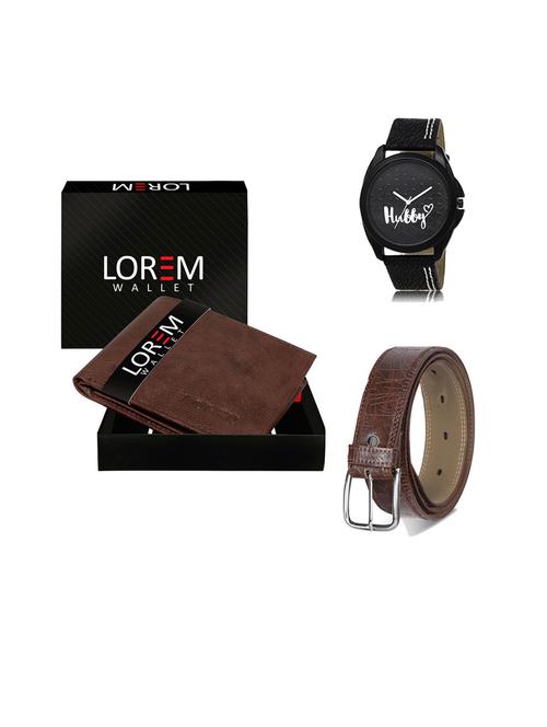 belt, wallet & watch gift combo - 19544415 - Very Small Image - 1