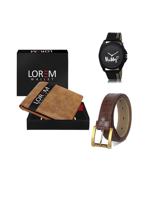 belt, wallet & watch gift combo - 19544418 - Very Small Image - 1