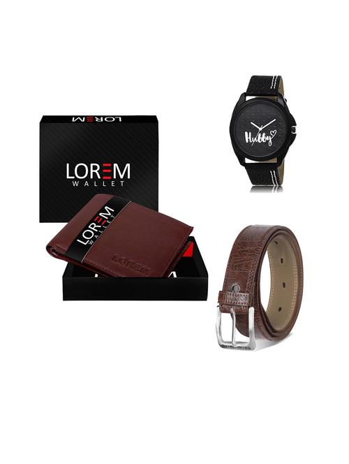 belt, wallet & watch gift combo - 19544429 - Very Small Image - 1