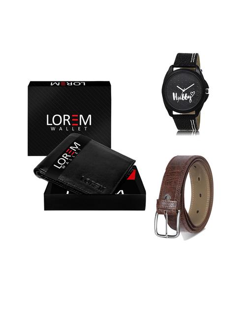 belt, wallet & watch gift combo - 19544433 - Very Small Image - 1