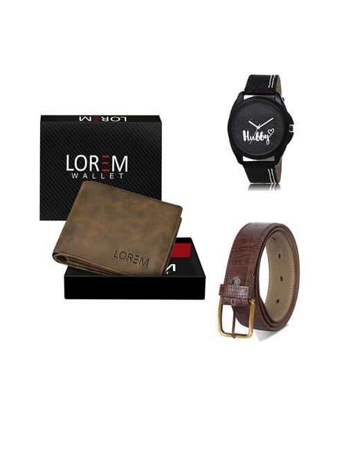 belt, wallet & watch gift combo - 19544492 - Very Small Image - 1