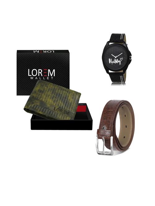 belt, wallet & watch gift combo - 19544525 - Very Small Image - 1