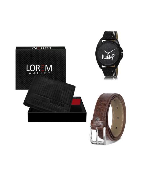belt, wallet & watch gift combo - 19544531 - Very Small Image - 1