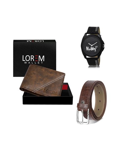 belt, wallet & watch gift combo - 19544536 - Very Small Image - 1