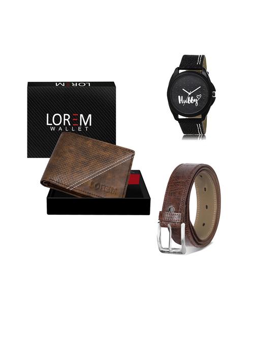 belt, wallet & watch gift combo - 19544537 - Very Small Image - 1