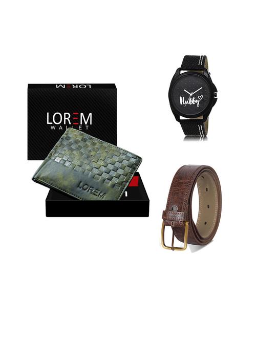 belt, wallet & watch gift combo - 19544570 - Very Small Image - 1