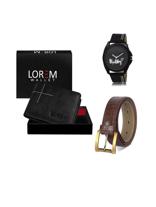 belt, wallet & watch gift combo - 19544580 - Very Small Image - 1