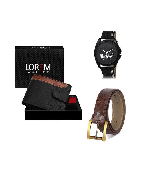 belt, wallet & watch gift combo - 19544610 - Very Small Image - 1