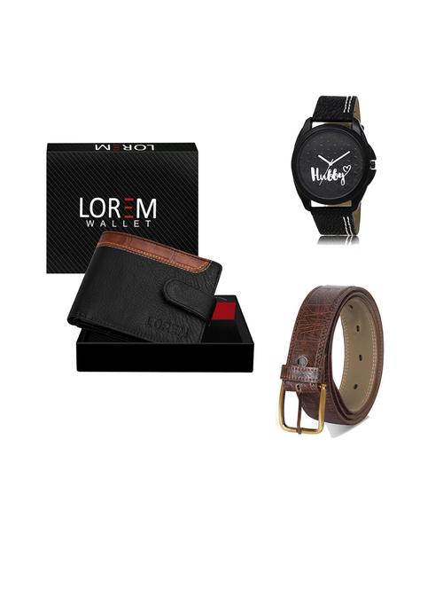 belt, wallet & watch gift combo - 19544612 - Very Small Image - 1