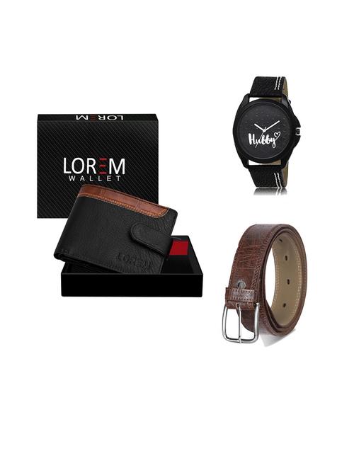 belt, wallet & watch gift combo - 19544613 - Very Small Image - 1