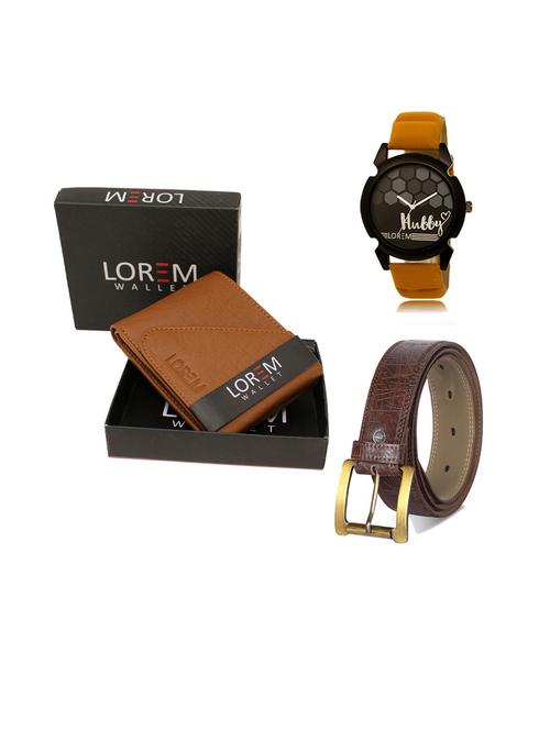 belt, wallet & watch gift combo - 19544622 - Very Small Image - 1