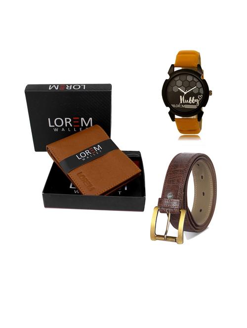 belt, wallet & watch gift combo - 19544628 - Very Small Image - 1