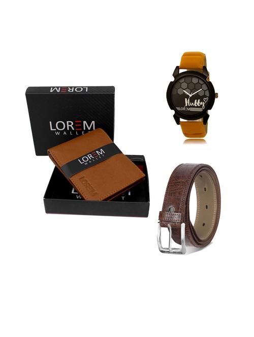 belt, wallet & watch gift combo - 19544633 - Very Small Image - 1