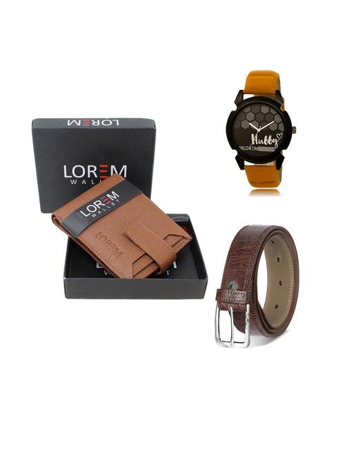 belt, wallet & watch gift combo - 19544674 - Very Small Image - 1