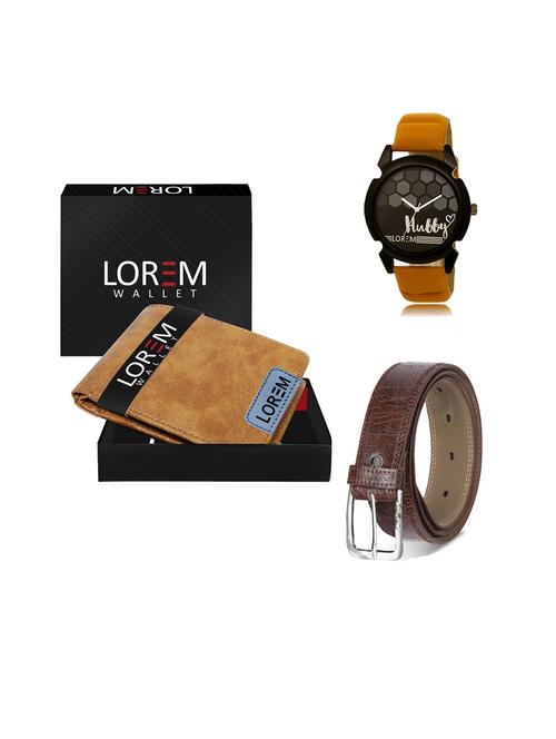 belt, wallet & watch gift combo - 19544680 - Very Small Image - 1