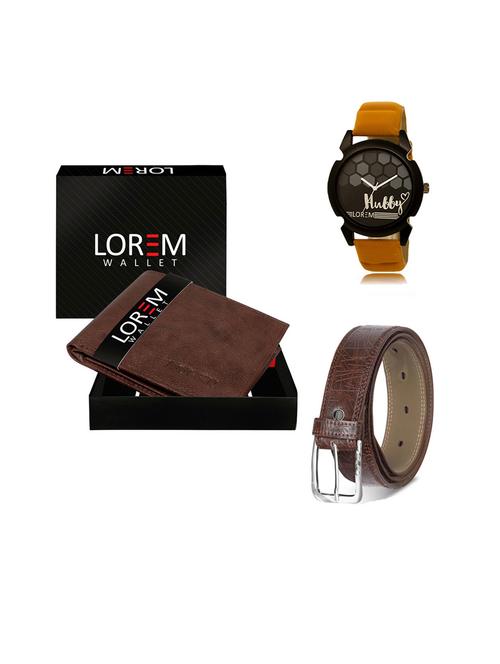 belt, wallet & watch gift combo - 19544686 - Very Small Image - 1