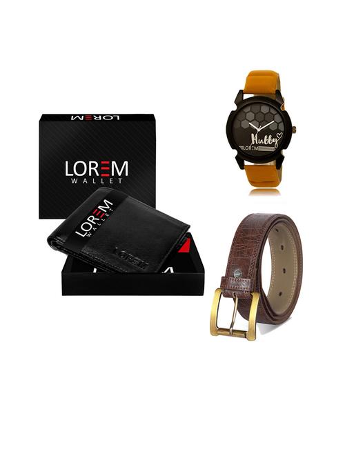 belt, wallet & watch gift combo - 19544700 - Very Small Image - 1