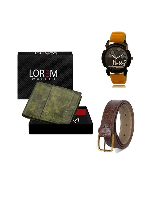 belt, wallet & watch gift combo - 19544720 - Very Small Image - 1