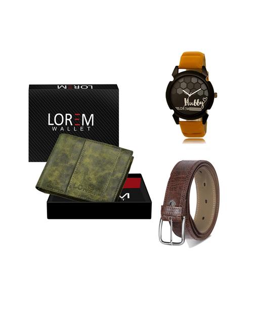 belt, wallet & watch gift combo - 19544721 - Very Small Image - 1